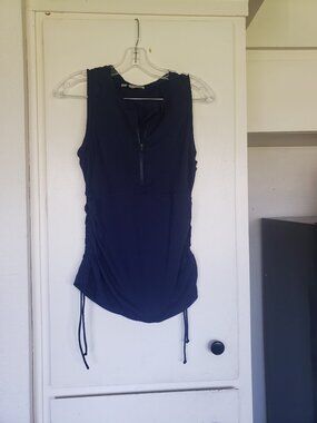 Blue Rouged Workout Top Size Small